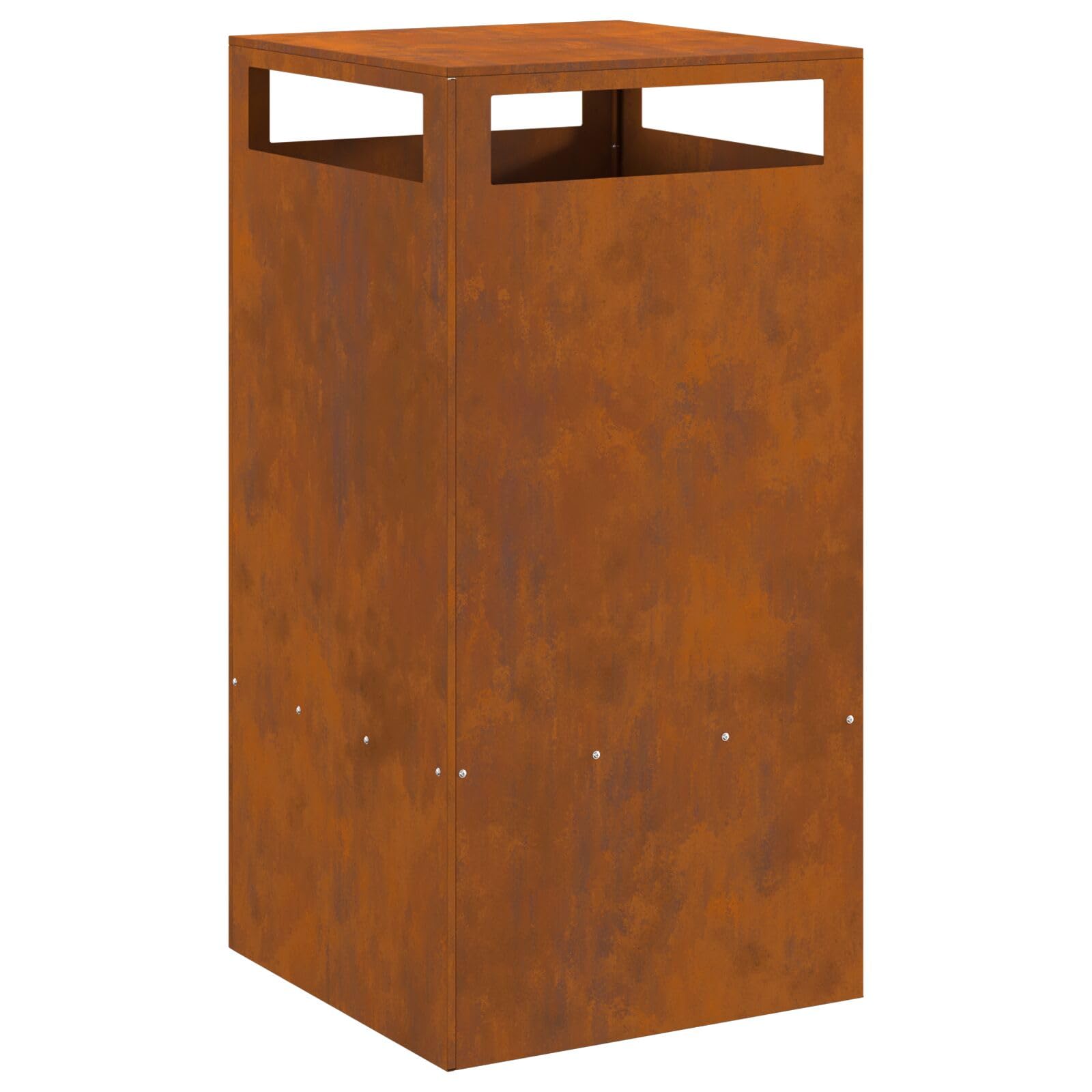 Palenisko 50 x 50 x 100 cm ze stali kortenowej - 858933