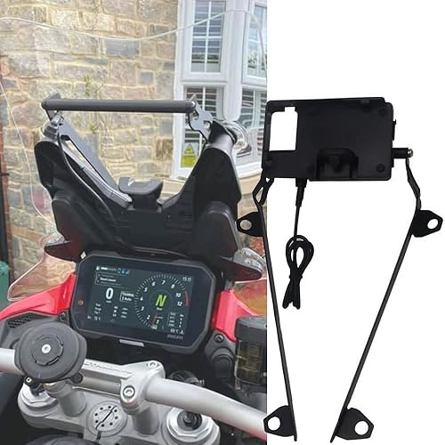 for Ducati MULTISTRADA V4S 2021 Phone GPS Navigation Holder Support USB Charging Bracket