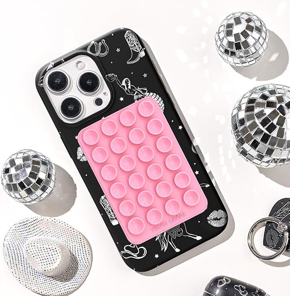 MagSafe Suction Phone Mount + 16 Plus Case (Bundle - Snoopy Patchwork Glitter)