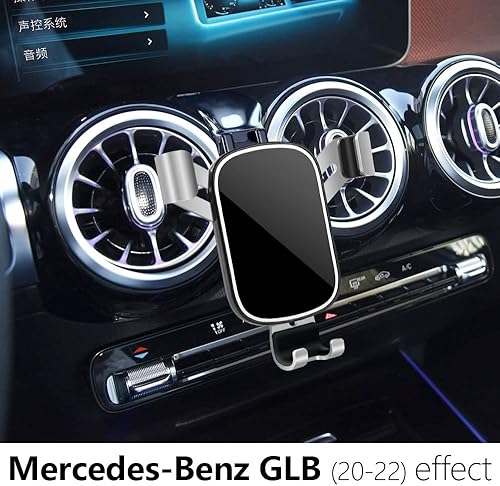 Miniatura 2 de LUNQIN - Soporte para teléfono de coche para Mercedes Benz Clase GLB 2020 2021 2022 2023 2024 2025 GLB250 AMG 35 4Matic y Benz EQB 2022-2025 250+