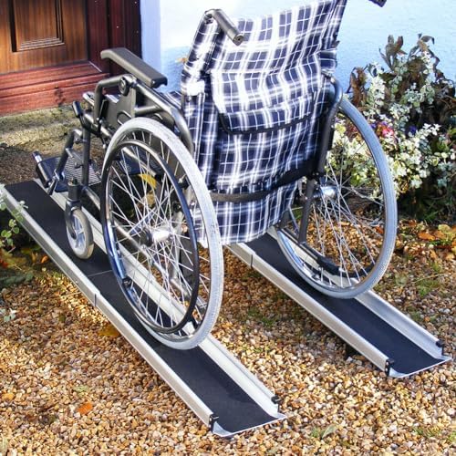 Wheelchair Ramp Machine Amazon.com - Ramps Heavy Duty Non-Slip Aluminum Telescopic Ramp (2 ...