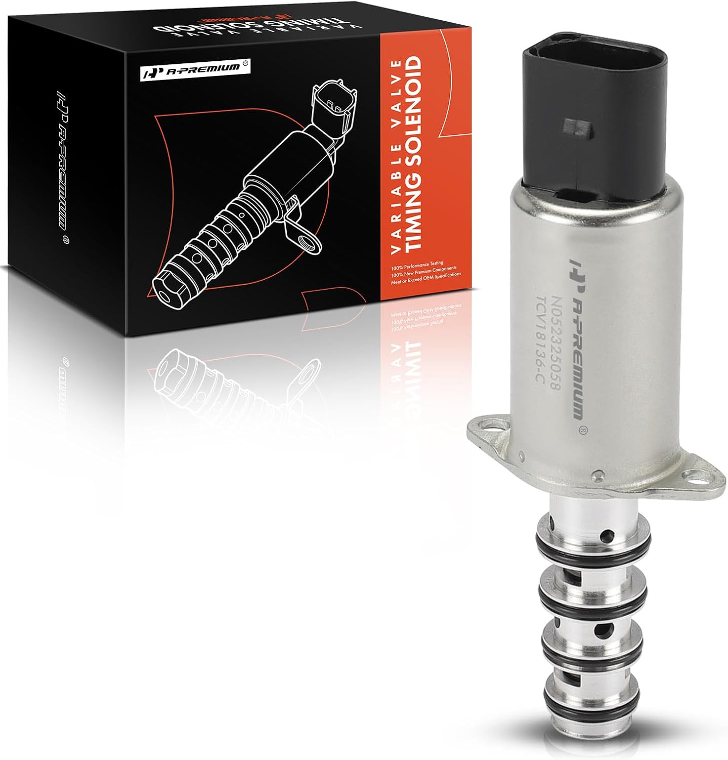 A-Premium Intake Engine Variable Valve Timing (VVT) Solenoid Compatible with Volkswagen Jetta 2002-2004, Passat 2006-2007, Touareg 2004-2007, Eos, EuroVan, R32 & Audi Q7, A3, A3 Quattro, TT Quattro