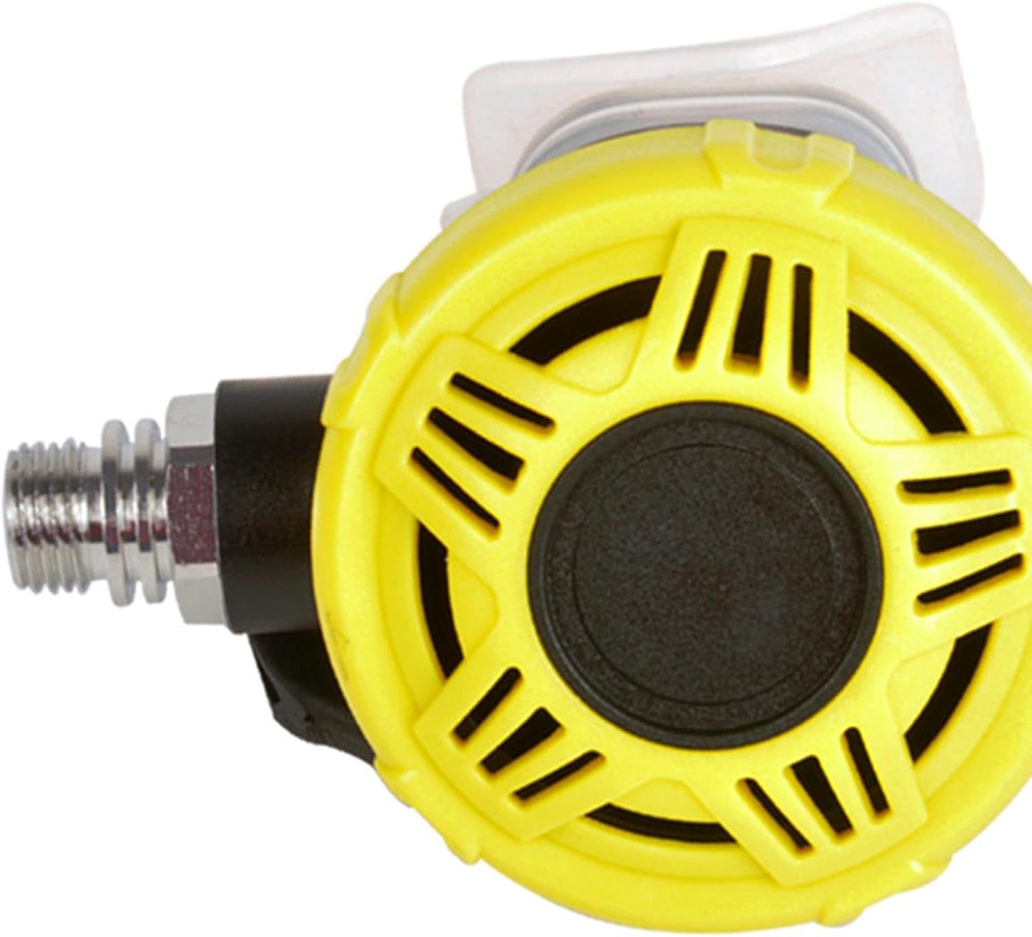 Scuba Diving Spare 2nd Stage Regulator Yellow with Silicone Mouthpiece for Easy Breathing Comfortable Emergency Accessory