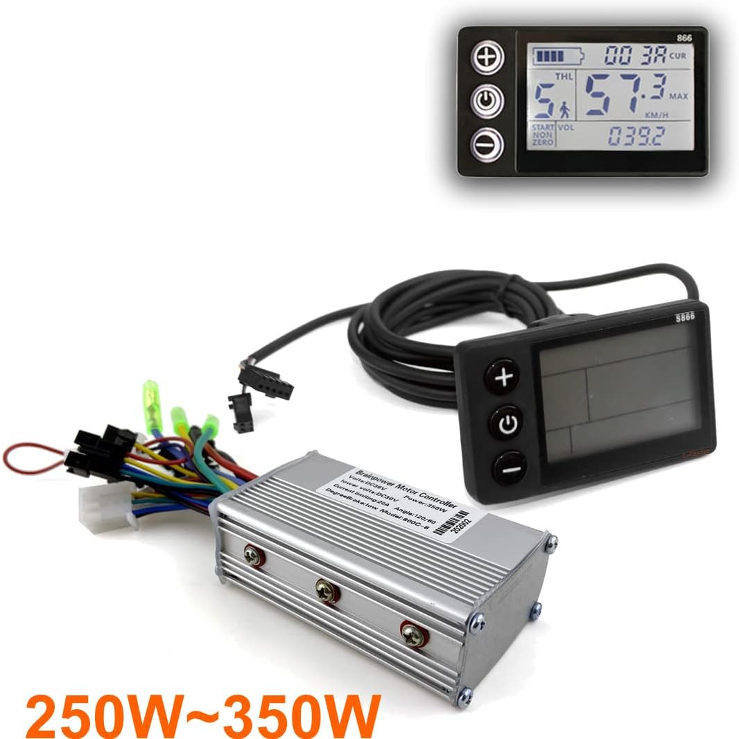 電動自転車LCDディスプレイ モーターコントローラー付き バッテリーインジケーター モーター速度インジケーター 250W / 350