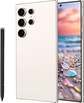 C23 Ultra 5G Smartphone,6GB+256GB Fully Cell Phone for Android 13, 6.8" Unlocked Cell Phone, 6800mAh, 48MP+108MP Dual Camera/Dual(White)