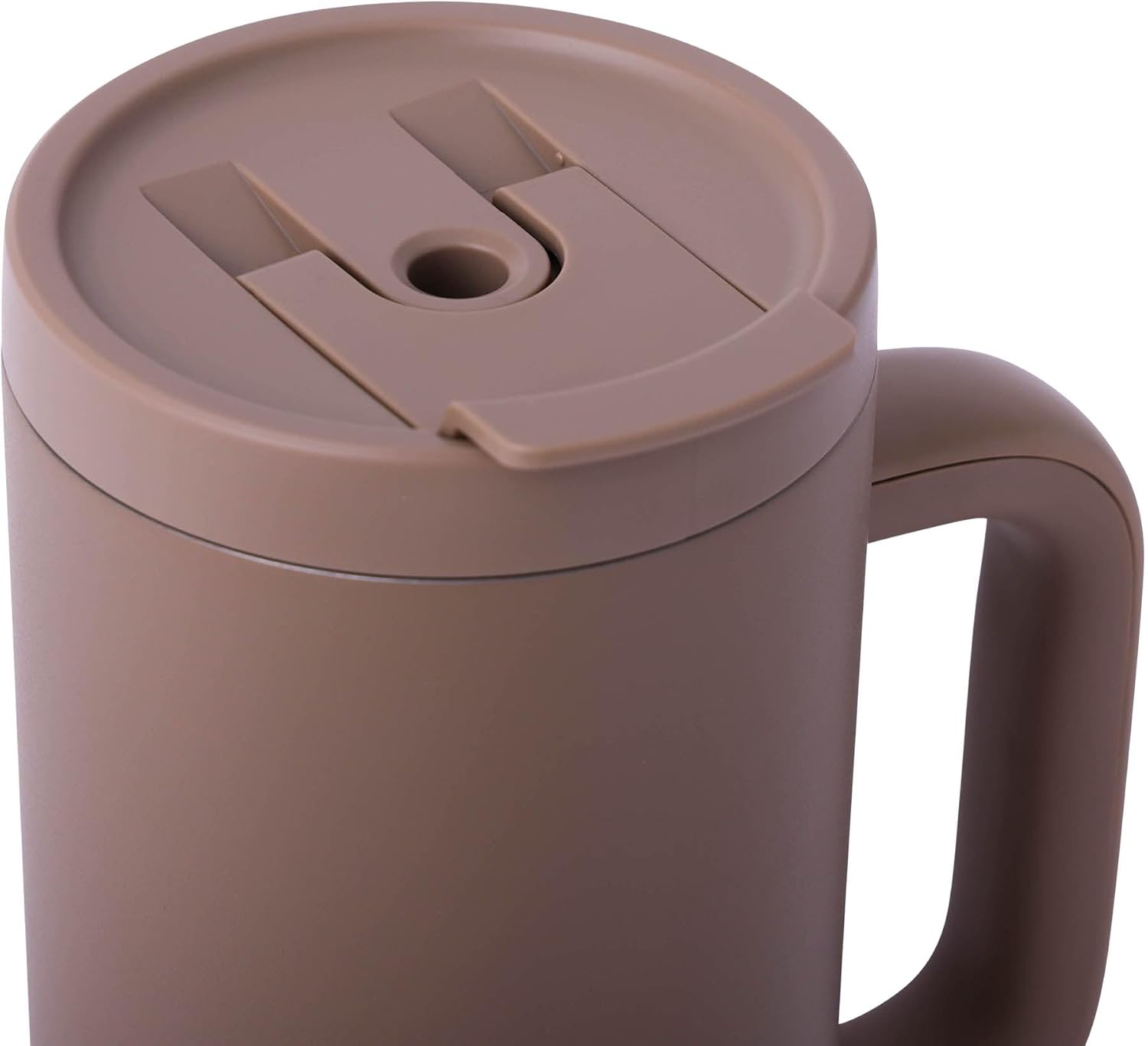 Manna Leisure Stainless Steel Insulated Tumbler with Leak-Proof Dual Function Lid - 40 Oz - Hazelnut Powder Coat - Image 3