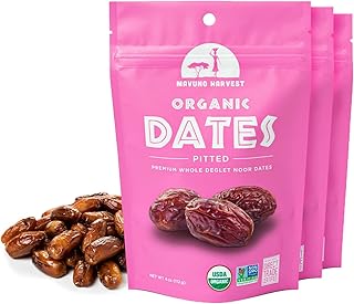Mavuno Harvest Pitted Dates Dried Fruit Snacks | Organic Dried Dates | Healthy Snacks for Kids and Adults| Deglet Noor Dat...