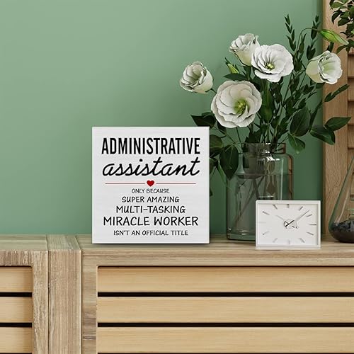 Miniatura 4 de Asistente administrativo de agradecimiento, caja decorativa de madera, letrero de caja de madera, asistente de administración, regalos de