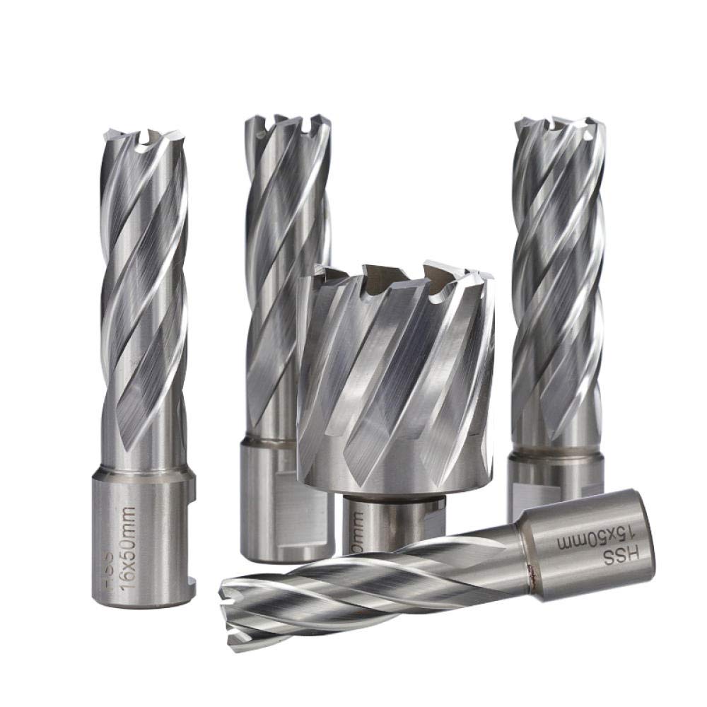 1 pc HSS coupe-trou 50mm longueur en acier à grande vitesse ouvre-trou carotteuse 15-18mm coupe annulaire métal noyau foret-18x50mm