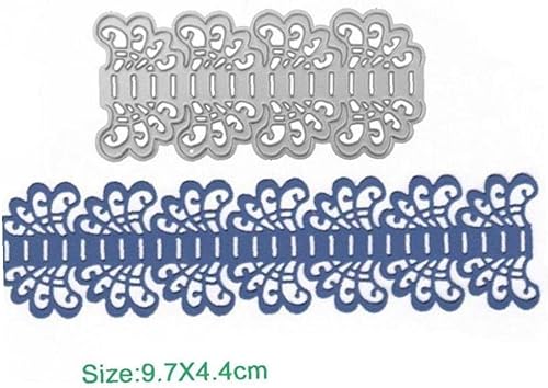 Miniatura 2 de Plantillas decorativas de corte de flores de encaje de metal troquelado para bricolaje álbumes de recortes