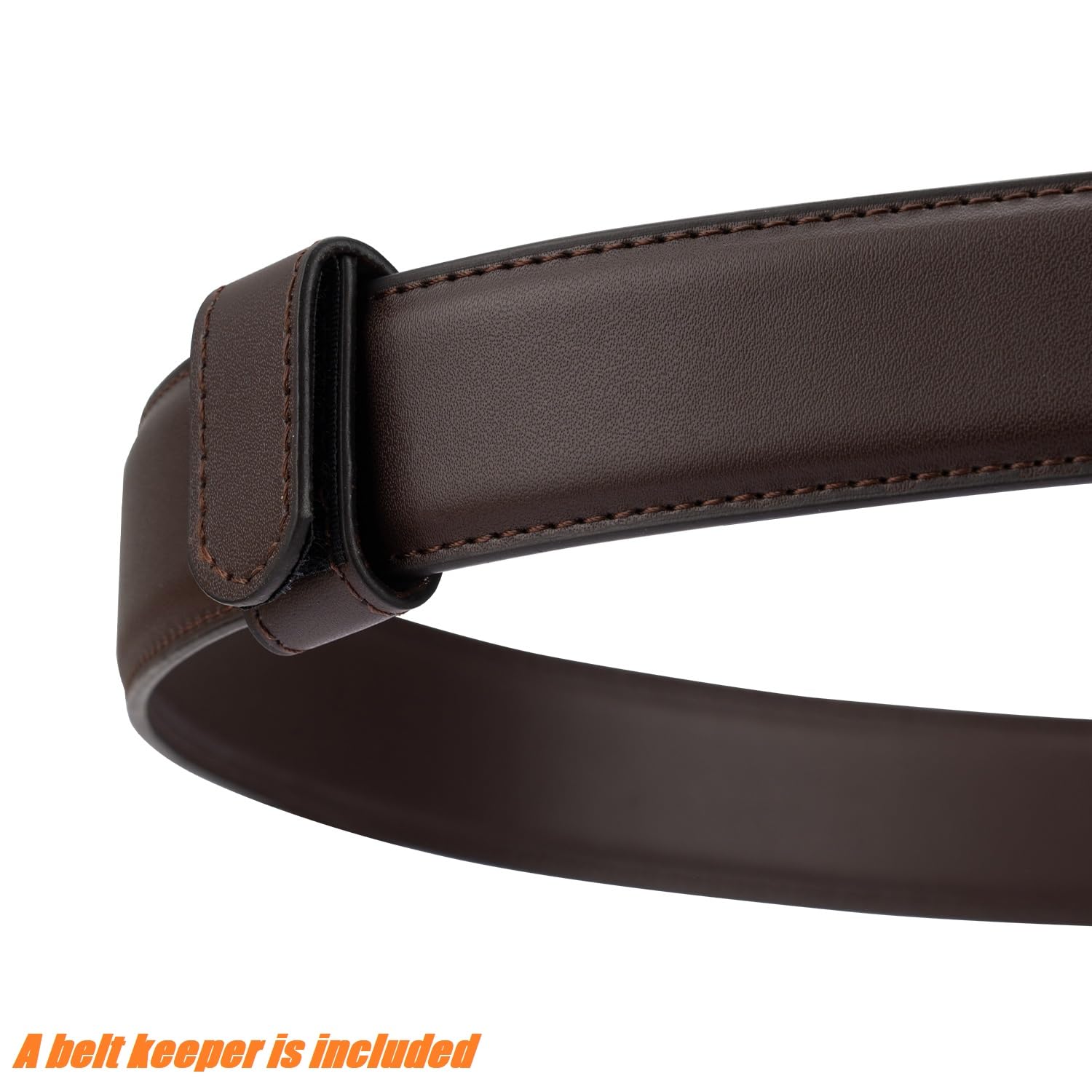 TACNEX Mechanic Belt Buckleless No Scratch Genuine Leather Belt Hook & Loop Technician Movers Work Belt Travel Belt BR L