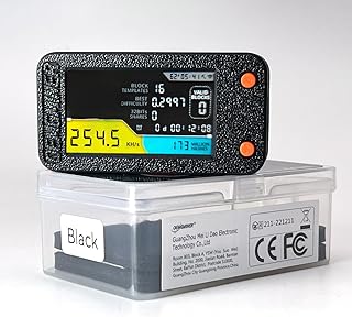 NerdMiner V2 Pro 78KH/s T-Display S3 Bitcoin Solo Lottery Miner Win 3.125 BTC con bajo consumo de energía, conexión WiFi y alimentación USB-C (NerdMiner V2 Pro-Negro)