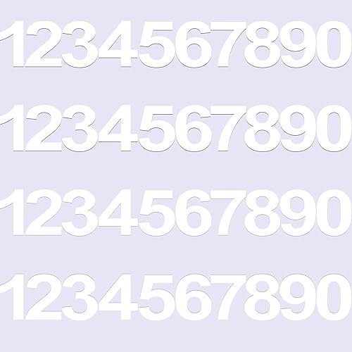 Miniatura 9 de 40 piezas de 4 juegos de calcomanías de vinilo para buzón de correo, impermeables, calcomanías reflectantes de vinilo antidecoloración, letreros de