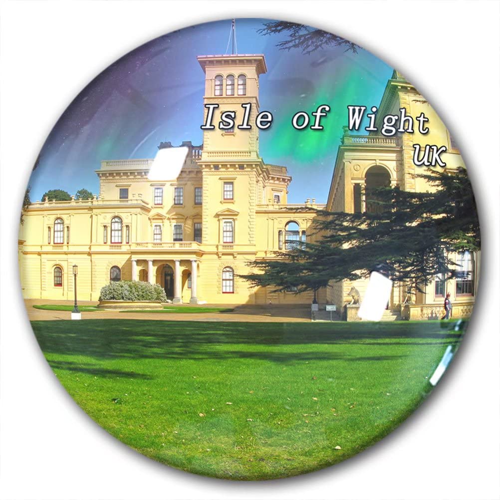 UK Isle of Wight Fridge Magnet Refrigerator Stickers Decorative Magnet Travel Souvenir Crystal Glass