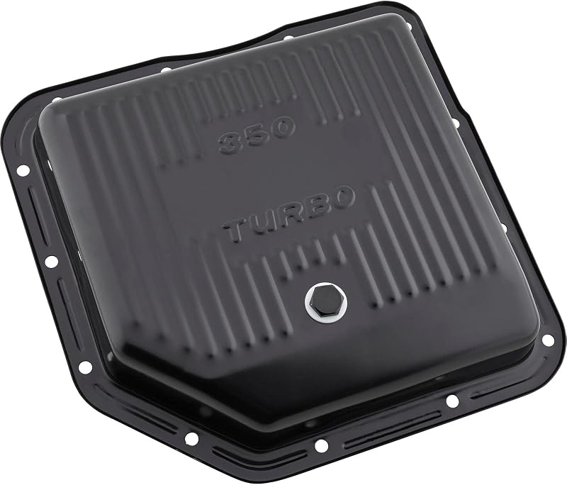 Cárter de transmissão em aço preto Speedway Motors para GM TH-350, 2 polegadas de profundidade – 1 unidade