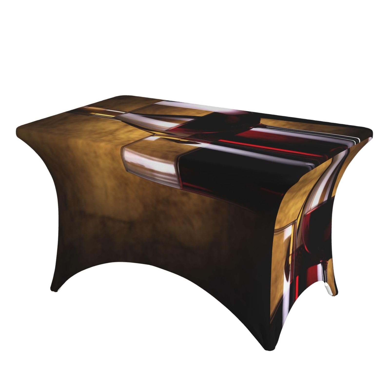 Nappe extensible en élasthanne de 1,2 m pour table de salle à manger et fête rectangle