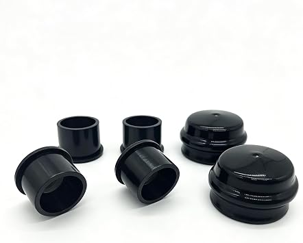 Replacement 2 Spindle Caps & 4 Front Axle Bushing for Husqvarna AYP Craftsman Poulan Pro Roper Lawn Mower Steering Spindle Suite 532121232 121232x 532406013 406013