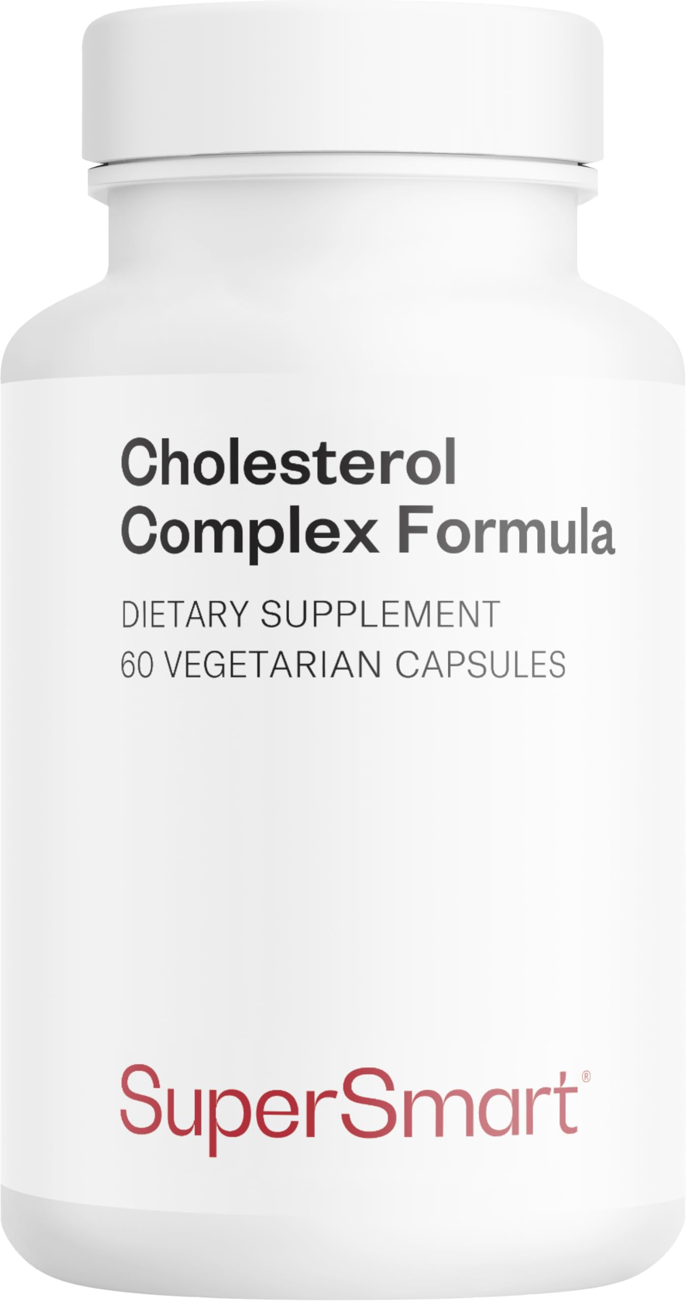 Cholesterol Complex Formula – Rotschimmelreis ohne Monacolin (ohne Statin) – Nahrungsergänzungsmittel mit Rotschimmelreis, Artischocke & Policosanolen – 60 Kapseln – SuperSmart