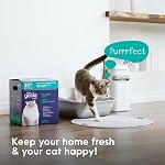 Litter Genie Light Unscented Clumping Cat Litter, Made in Canada, 8.4 kg | 20% Lighter Natural Clay, Fast-Clumping, Odour Control