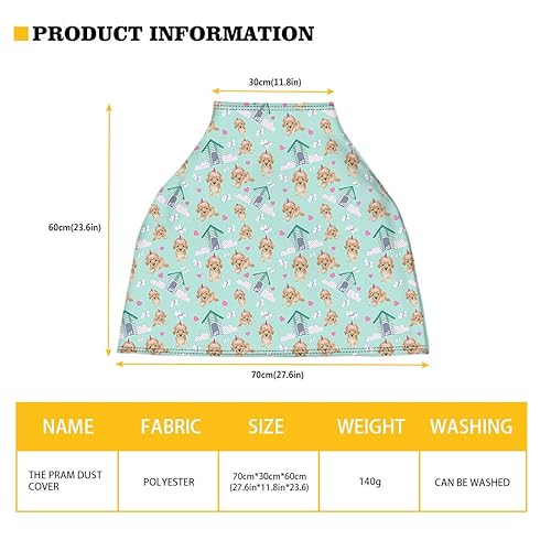 Miniatura 4 de Funda de asiento de automóvil de elefante para bebé, funda elástica para asiento de automóvil, cubierta de lactancia para niñas, cubierta de