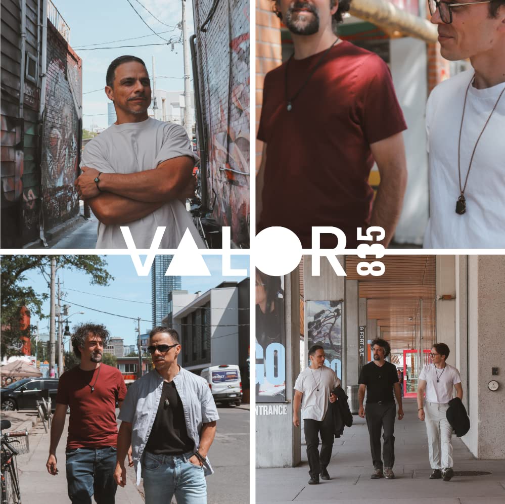 Miniatura 8 de Raw Mens Obsidian Arrowhead Necklace in Antiqued Sterling Silver with Black Leather