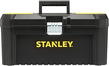 STANLEY Essential Tool Box (16in), Durable Storage Solution with Removable Tote Tray and Organisers, for Parts and Tools Storage, STST1-75518