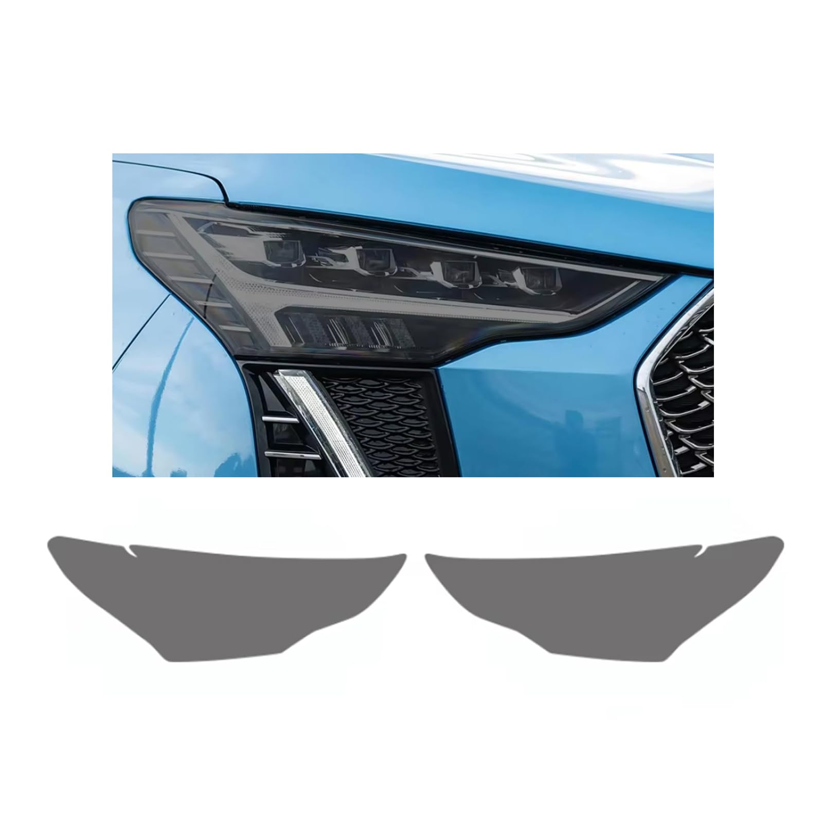 Headlight Film for Haval Jolion 2021-2025, 1Set Transparent/Smoke Black Car Headlight TPU Protective Film