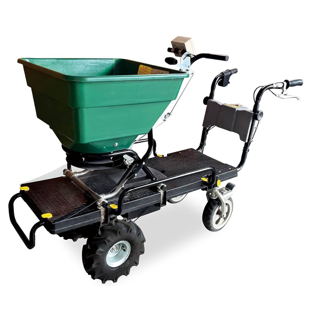 Amazon | 電動肥料散布機 撒きざんまい 4輪タイプ KT-860XELB 和