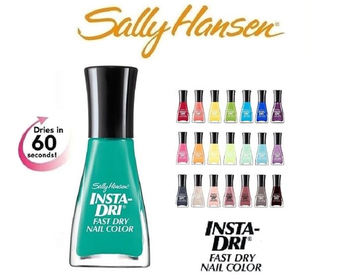 Lot of 7 Instadri Sally Hansen Finger Nail Polish No
