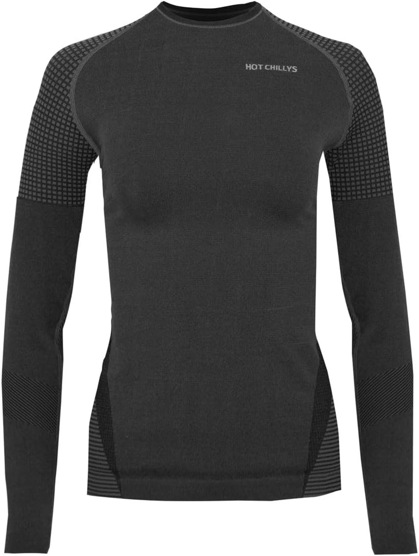 Hot Chillys Women's 3D Knit Crew Midweight Body Fit Base Layer
