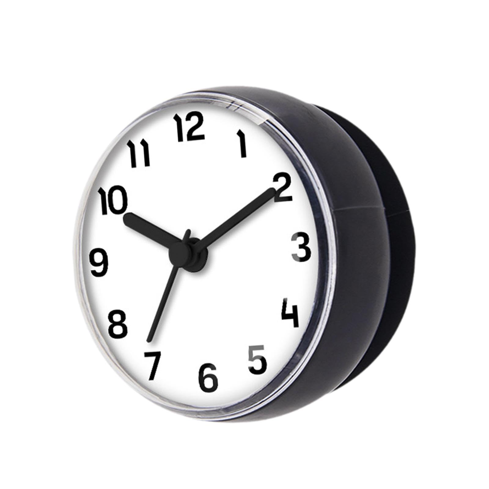 Waterproof Bathroom Clock Silent Small for Hotels Toilets Bathrooms Supplies Black Gray|Home & Garden|Home Décor|Clocks|Wall Clocks-image-12