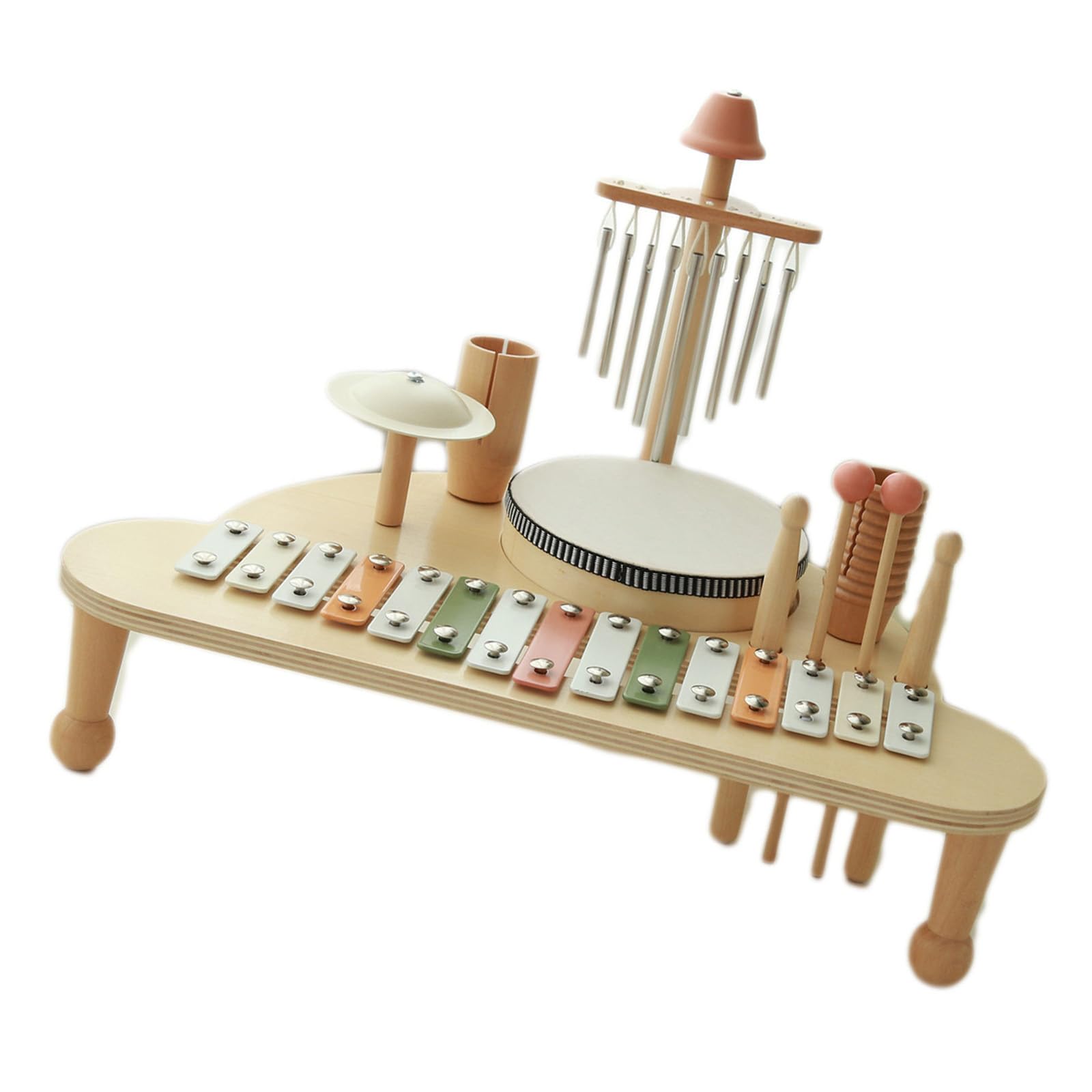 De música Multifuncional para niños pequeños, Tambor y xilófono, Juguete de Aprendizaje de Madera, Instrumentos Musicales, Juguete Musical para bebés