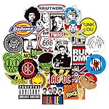 Abwechslungsreich: Mit coolen Designs und Rockband-Stil ist es eine fantastische Wahl für Rockliebhaber, Weihnachtsgeschenke, Geschenk- oder Kartendekorartikel für DIY-Urlaubsprojekte und kreative Partyspiele