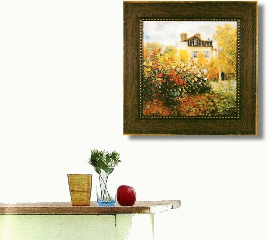 モネ/アーティストの庭　額装　複製画 モネ/アーティストの庭 額装 複製画