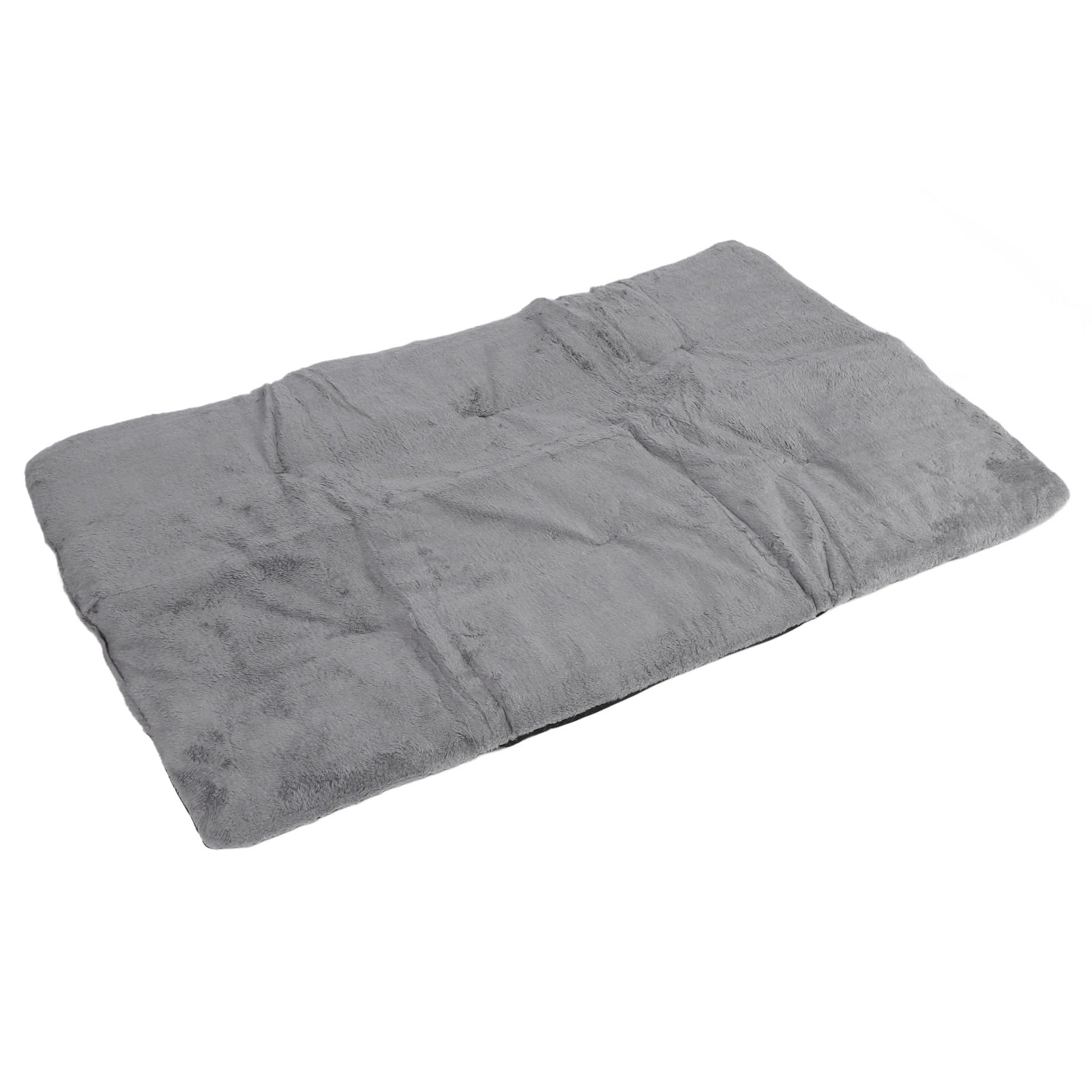 Tappetino Riscaldante per Animali Domestici, Tecnologia Autoriscaldante, Materiale Morbido Peluche, Design Ispessito per Calore Extra, Facile da Pulire, Leggero e (Grigio argento XL)