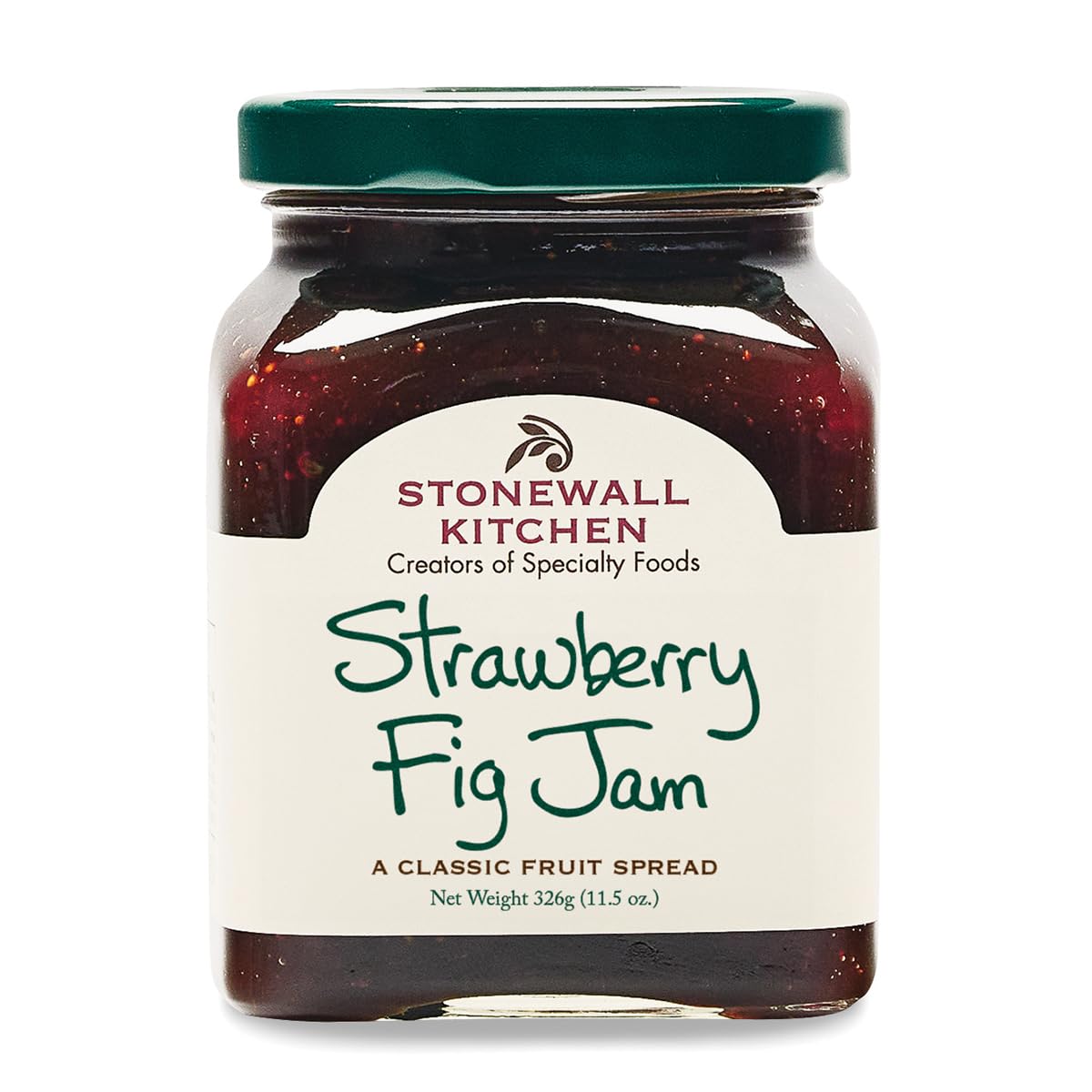Stonewall Kitchen Strawberry Fig Jam 11.5 oz - Gourmet Blend of Juicy Strawberries & Honey-Like Figs for Sandwiches & Toast