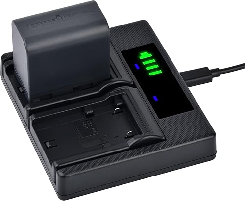 Miniatura 6 de Batmax 2 baterías BN-VF823 de 3000 mAh + cargador USB LED rápido con puerto tipo C para JVC BN-VF823 BN-VF823U Everio GZ-MG130 148 150 155 175 255