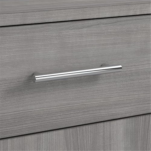 Miniatura 9 de Bush Home Somerset - Escritorio de oficina de 54 W con cajón y gabinete en gris platino, mesa de computadora con almacenamiento para espacio de