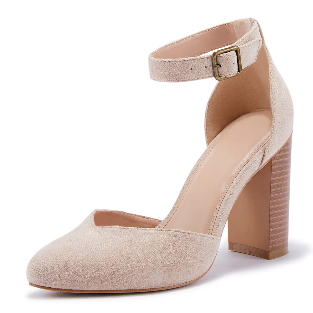 pointed toe chunky heel