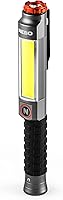 NEBO Big Larry 3 600 Lumen Work Light & Flashlight | 7 Modes, Magnetic Base, Batteries Included, Hands-Free Task Lamp