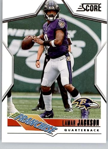 2023 Score The Franchise #3 Lamar Jackson Baltimore Ravens Official Panini NFL Football Trading Card (Stock Photo shown, Near Mint to Mint Condition)