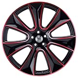 RH Alurad NAJ II 10X22" ET40 5/120 color polished - red