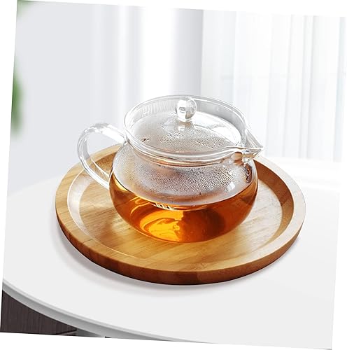 Miniatura 9 de UPKOCH Infusor de té Calentador portátil Tetera de filtro Tetera de té transparente Tetera de flores Tetera de vidrio transparente de estilo japonés