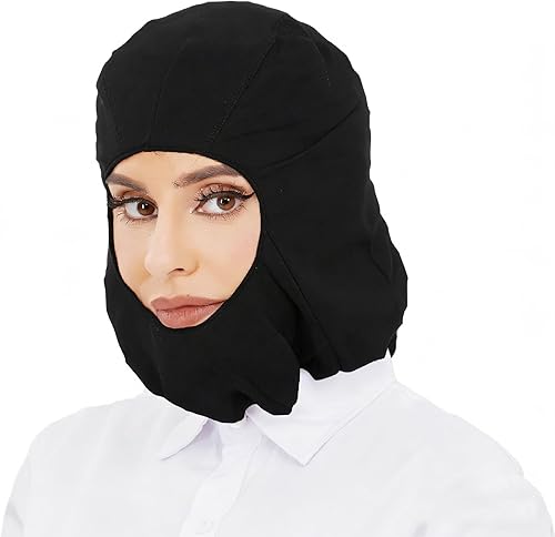 Miniatura 6 de ZMDREAM Paquete de 100 capuchas desechables Bouffant Caps Cubiertas de pelo de cara completa de polipropileno Red para barba Combo Negro