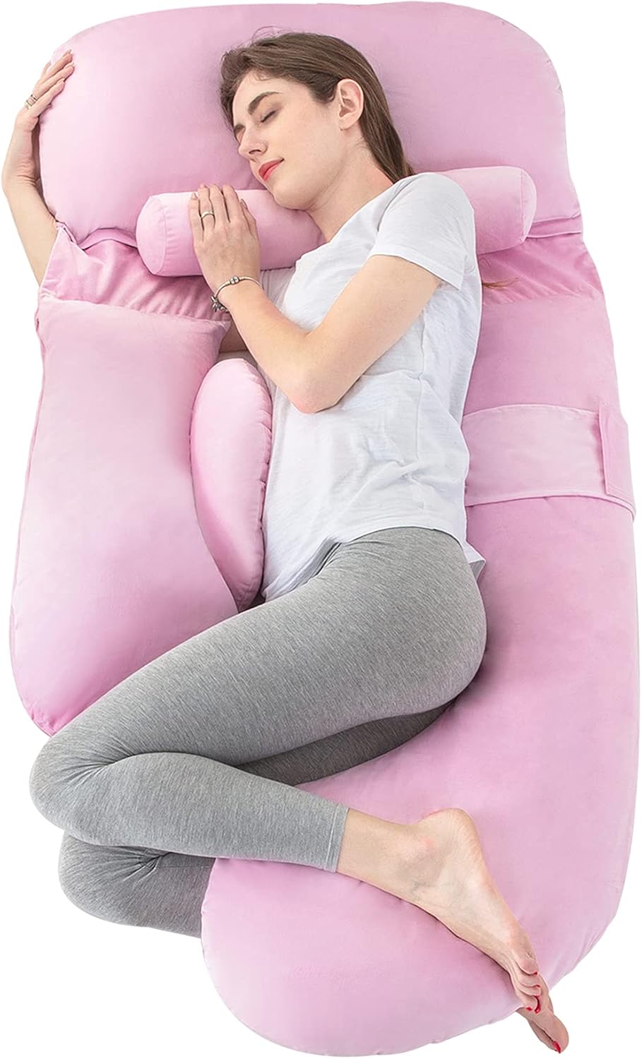 LUXETILE Pregnancy Pillow Body Support, Shredded Memory