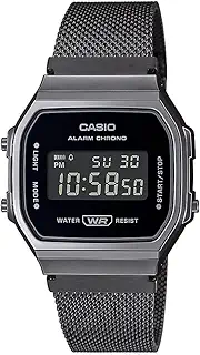 Casio Reloj Vintage A168WEMB-1BEF Hombre, Zwart, 38.6, ブレスレット