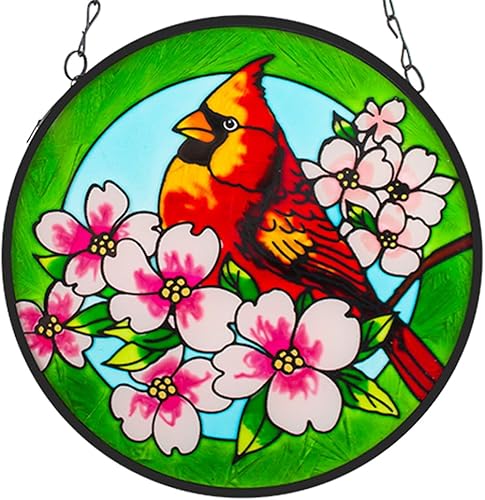 Qipade Araña para colgar ventanas de vidrieras, hecho a mano, con cadena de metal y gancho, adornos decorativos de Halloween para ventanas, autos