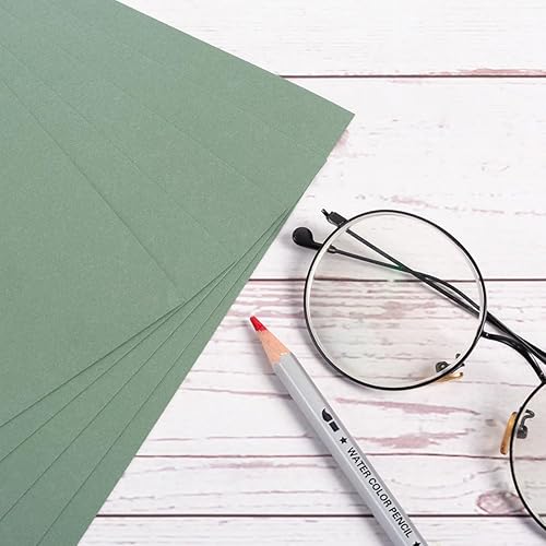 Miniatura 6 de 30 hojas de papel de cartulina de 8 12 x 11 pulgadas para manualidades e invitaciones (verde salvia)