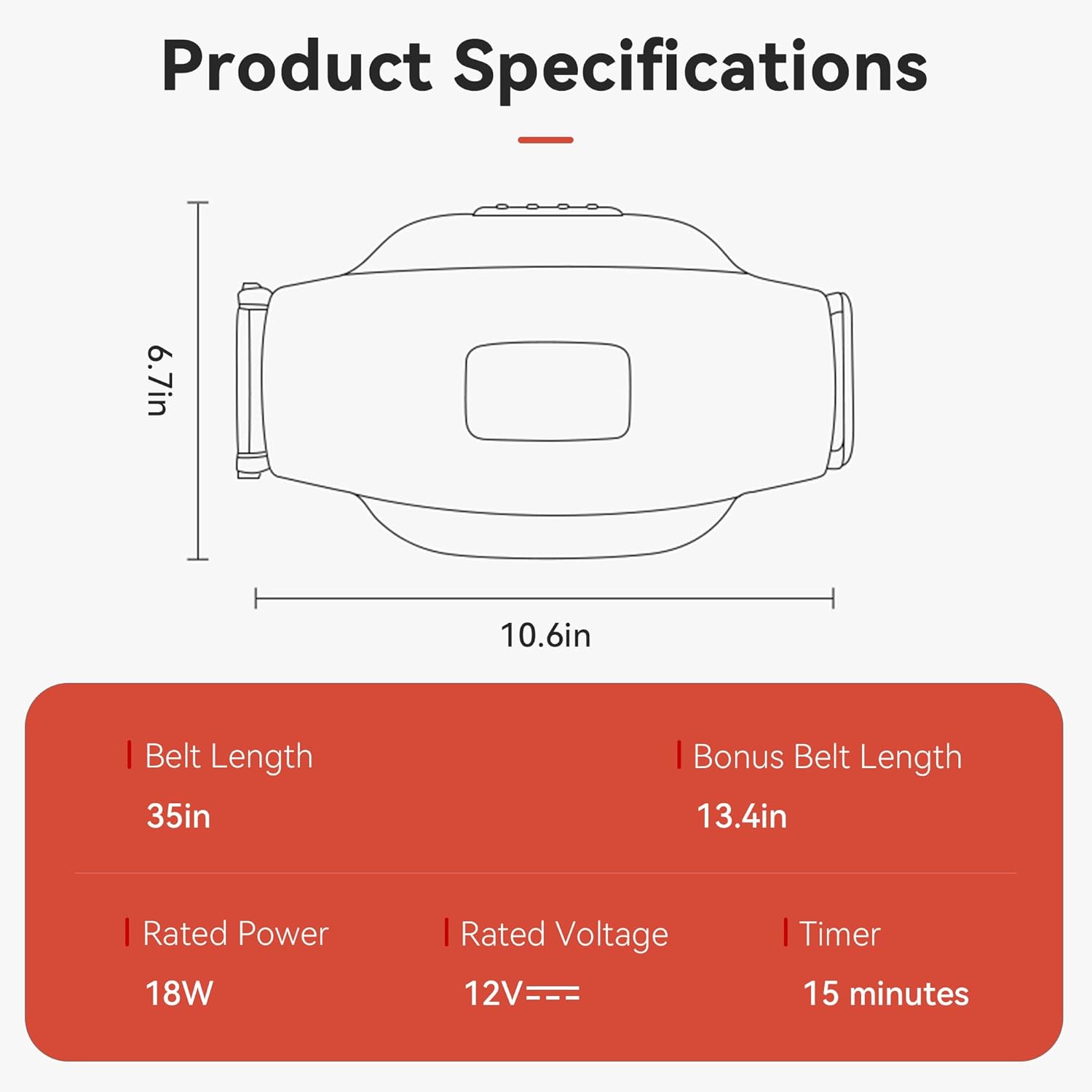 Dual Disc Abdominal Massager, Professional Hands-Free Belly Massager Machine with Heat for Digestion Aid, Relieve Bloating, Constipation, Stomach Fat & Period Cramps - Image 9