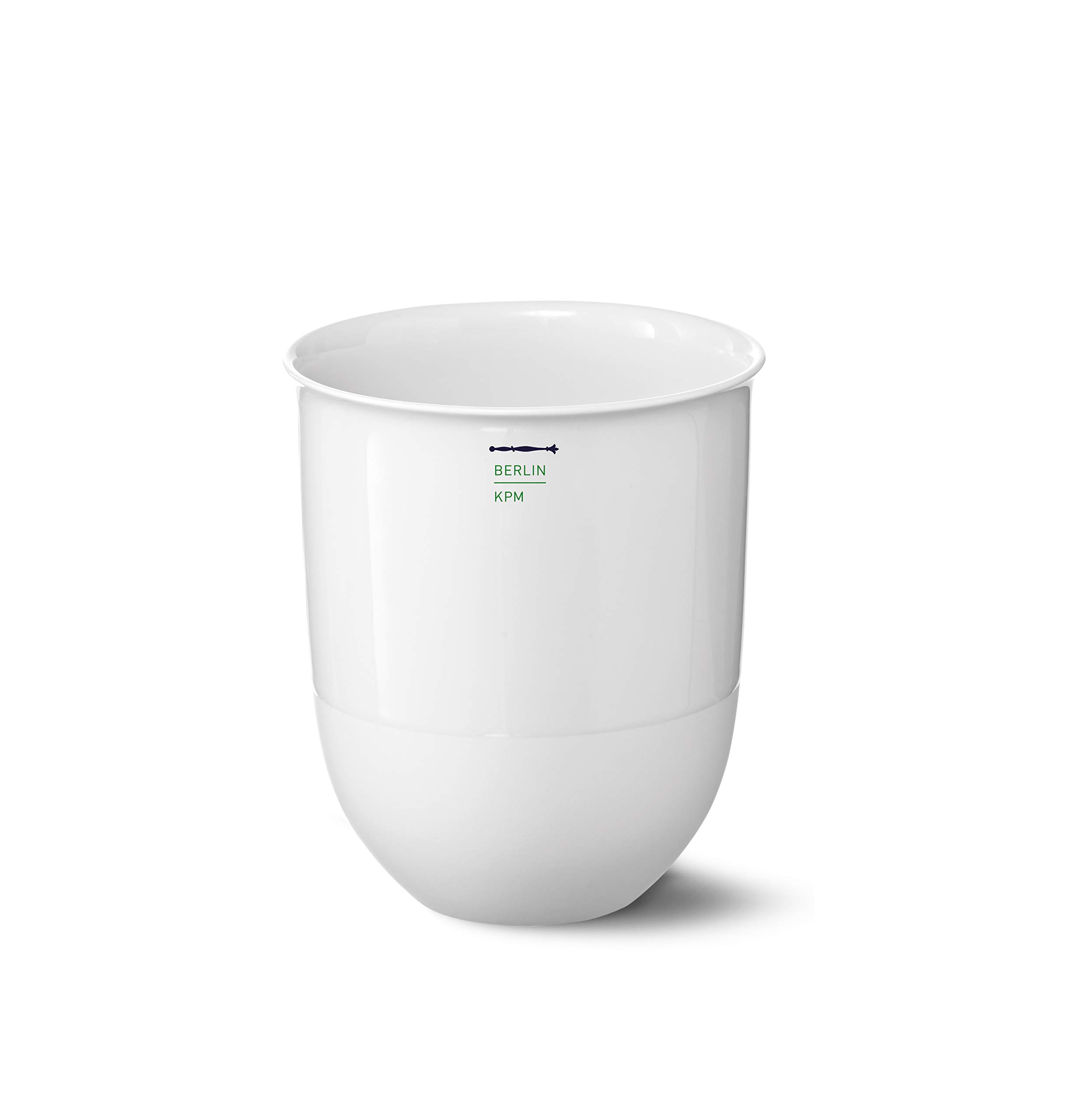 KPM Berlin LAB kubek zestaw duo nr 2H, ręcznie wykonany kubek porcelanowy 0,35 l, kubek do kawy, zestaw białych kubków w pudełku prezentowym